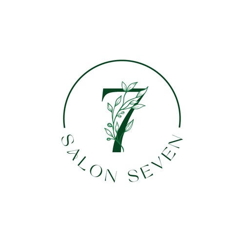 Branch logo with the title 'Logo design for peaceful hair salon'