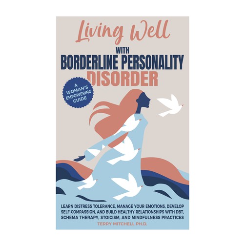 Female book cover with the title 'Book cover promoting the promise of a life worth living for women with BPD'