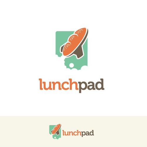 Food and drink logo with the title 'A Logo for a Food Delivery Apps'
