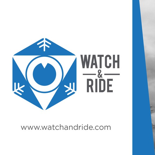 Snow logo with the title 'Logo for online snowboarding tutorial'