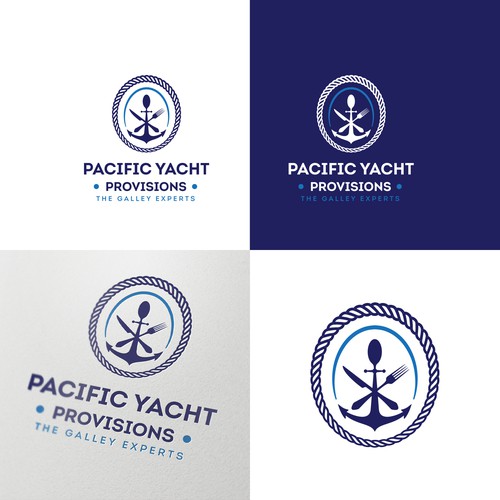 Cutlery logo with the title 'Logo concept for yacht-related catering service'