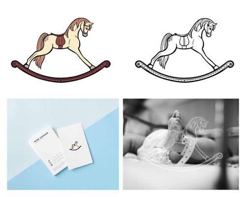 Nostalgic logo with the title 'Elegant logo for a new born photographer '