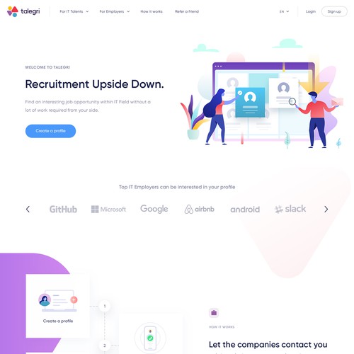Fun website with the title 'Website for Talegri'