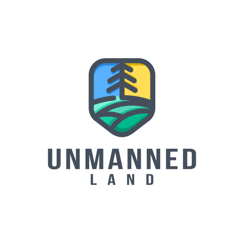 Landscape design with the title 'Unmanned Land'