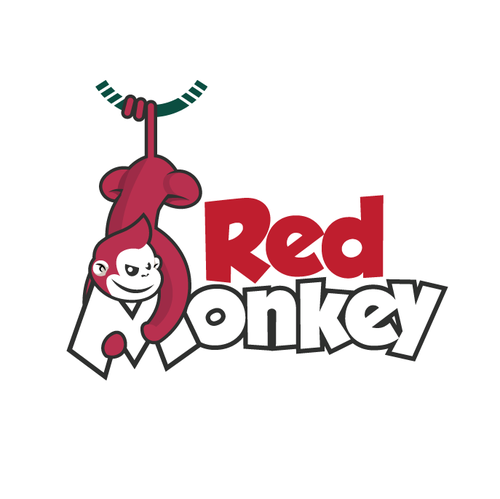 Tail design with the title 'Red Monkey'