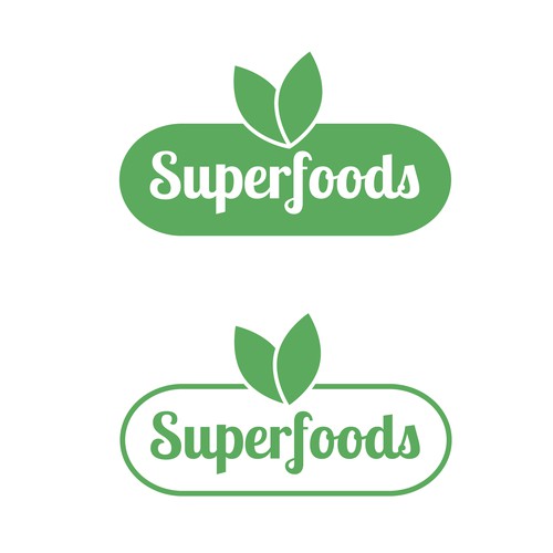 Supermarket design with the title 'Logo idea for a nutritional food and drinks brand'