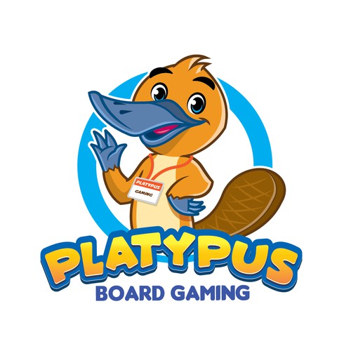 Board game design with the title 'PLATYPUS Board Gaming'