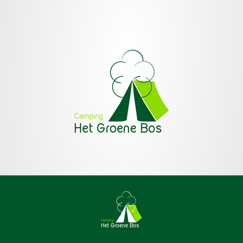 Holiday logo with the title 'new logo for existing green campsite'