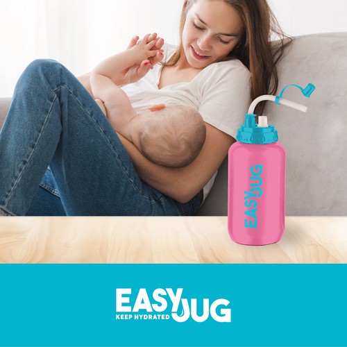 Breastfeeding logo with the title 'Logo for a Water Bottlе'