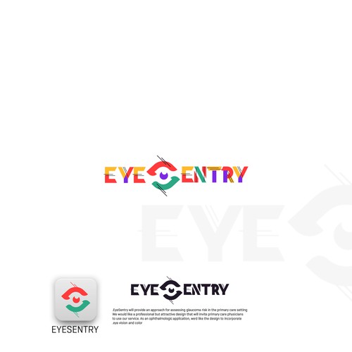 Ophthalmology logo with the title 'EyeSentry'