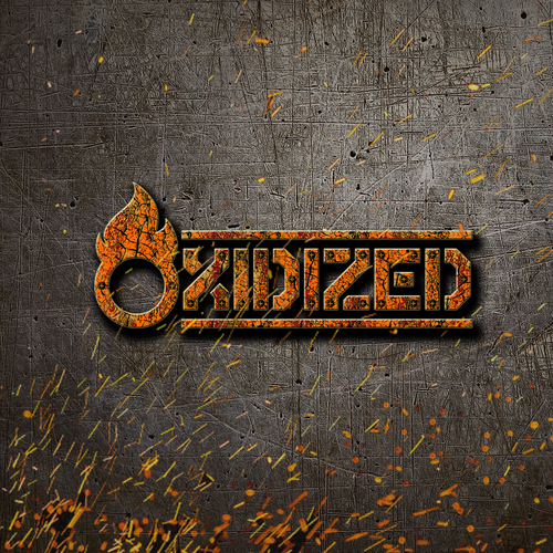 Stencil design with the title 'Death metal band logo'