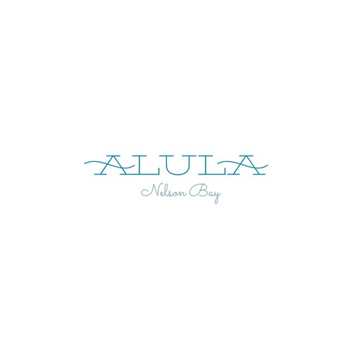 Resort logo with the title 'Concept for Alula, a luxury duplex property in Nelson Bay'