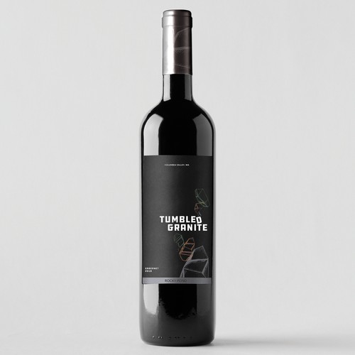 Upscale design with the title 'Minimalistic Wine Label'