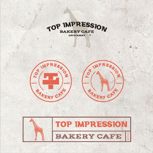 Giraffe logo with the title 'TOP impression'
