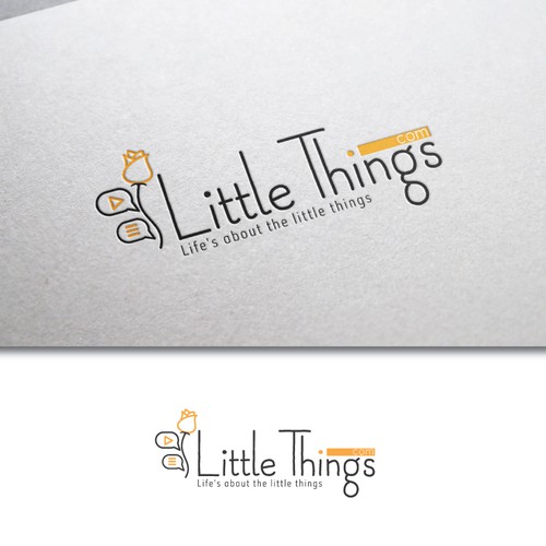 Blogging logo with the title 'Logo littlethings.com'