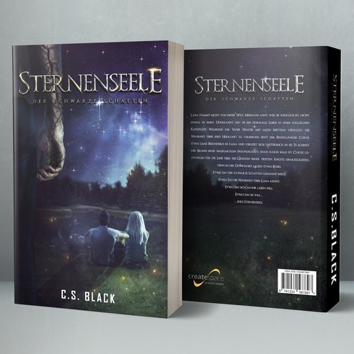 Night book cover with the title 'Cover Design For A Fictional Fantasy Novel'