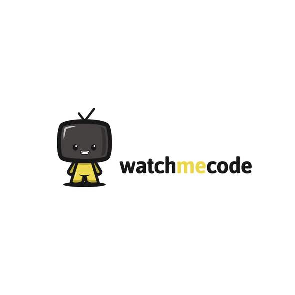 Javascript logo with the title 'Show the benefits of learning from an expert software developer at WatchMeCode'