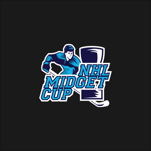 Hockey design with the title 'NHL Midget Cup'