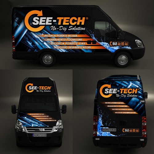 Wrapping design with the title 'Una nuova veste grafica di grande impatto'