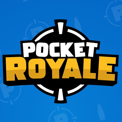 Video game logo with the title 'Logo Pocket Royale'