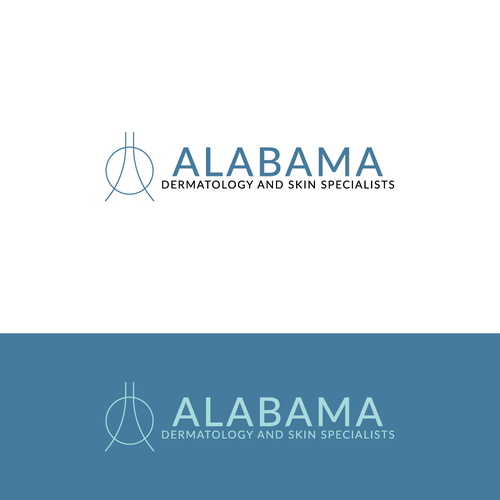 Dermatology logo with the title 'abstract logo for dermatologist'