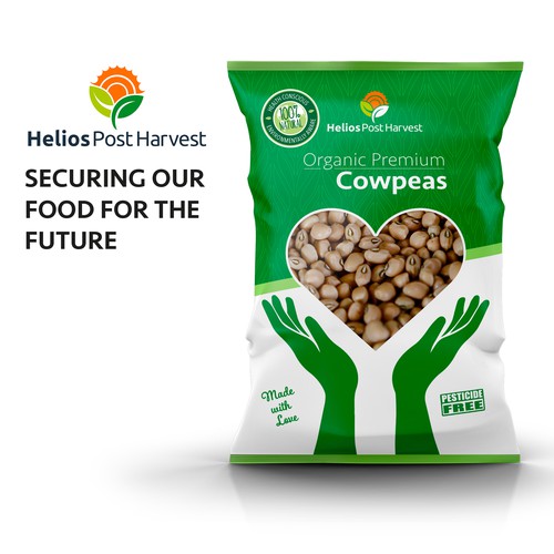 Vegetable packaging with the title 'Packaging concept for organic products'