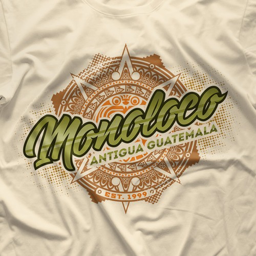 Emblem t-shirt with the title 'MONOLOCO t-shirt design'