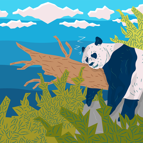 Background design with the title 'Illustration'