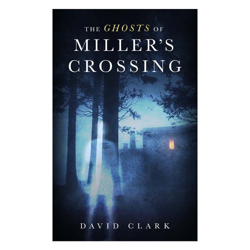 Ghost design with the title 'Spooky cover for ghost story'