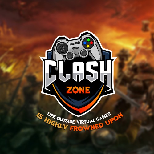 Championship design with the title 'Gamezone logo'