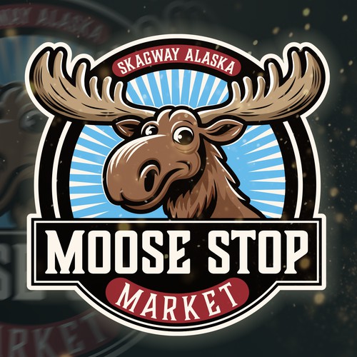 Moose logo with the title 'Moose Stop Market'
