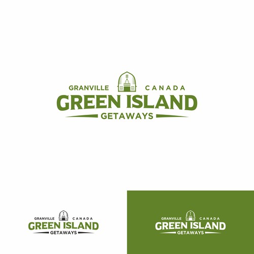 Mature logo with the title 'Classic logo for Green Island Getaways'