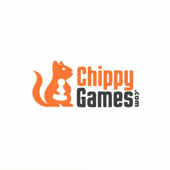 Board game design with the title 'Logo for ChippyGames.com'
