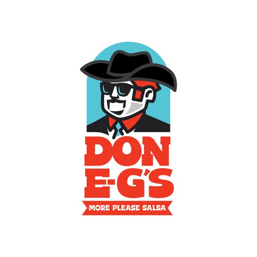 Mexican restaurant logo with the title 'Sause label Design'