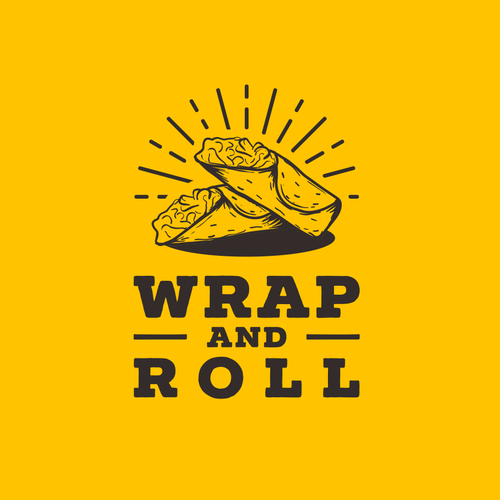 Roll logo with the title 'Wrap and Roll'