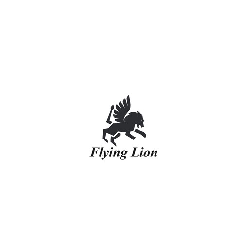 Management consulting logo with the title 'Flying Lion'