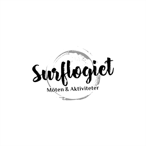Vintage surf logo with the title 'Logo for Surflogiet'