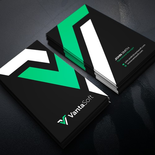 Vertical design with the title 'Business Card'