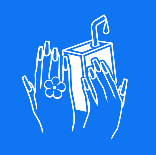 Nail design with the title 'Trendy & Modern Nail Artist'