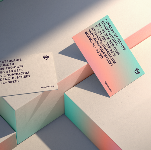 Futuristic brand with the title 'Guano Naming   |   Logo   |   Identity'