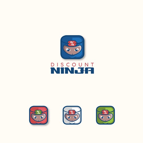 Discount design with the title 'Discount Ninja Logo Design Entry'
