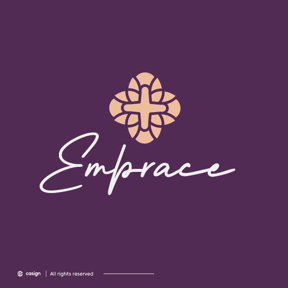 Flower brand with the title 'Embrace'