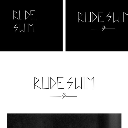 Swimwear logo with the title 'Winning entry'