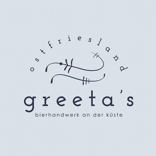 Craftsmanship logo with the title 'Distinct logo inspired by Nordsee porcelain for a female brewer'