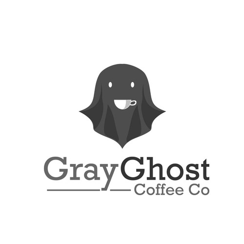 Ghost logo with the title 'Gray Ghost Coffee'
