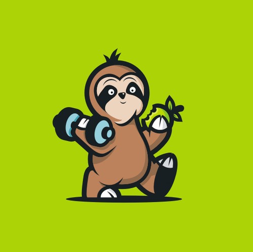 Apple logo with the title 'Design an inviting logo for people who want a simple and common sense approach to fitness.'