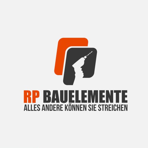 Drill logo with the title 'RP Monogram Logo'