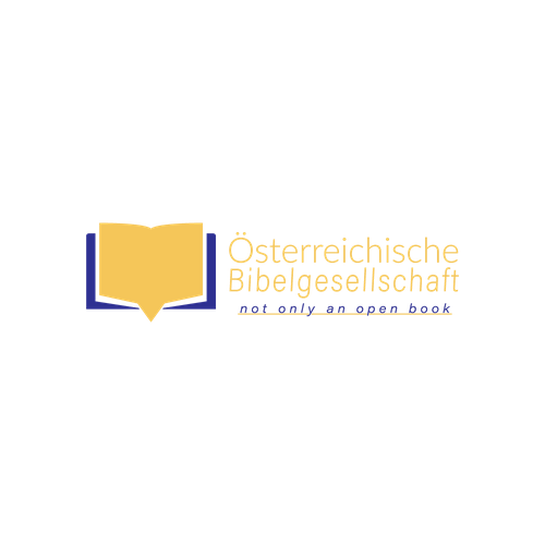 Speech bubble logo with the title 'Osterreichische Bibelgesellschaft '