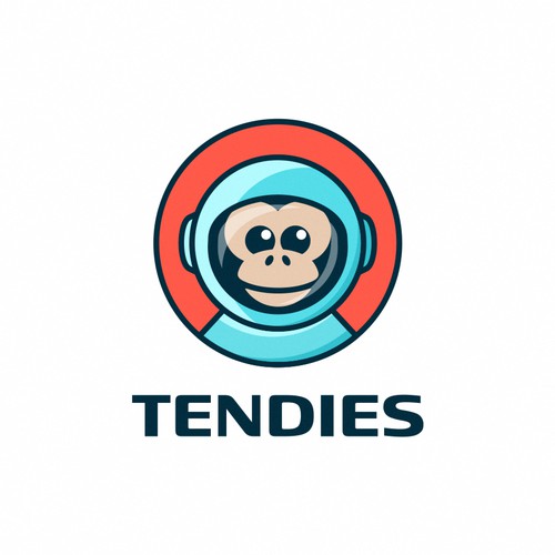 King Kong logo with the title 'Playful-youthful logo concept for Tendies'