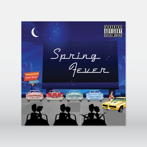 Diner design with the title 'Album Cover For Hip Hop Artist'